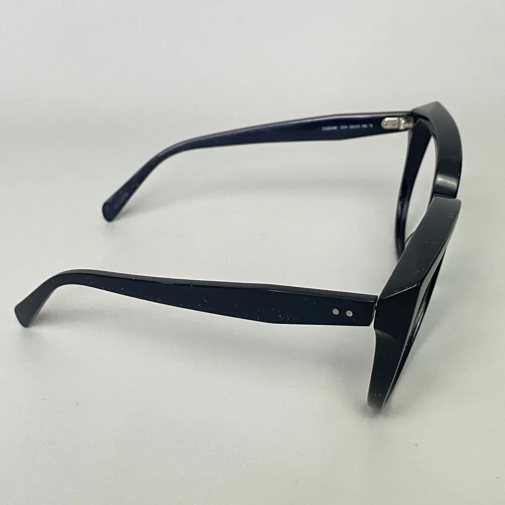 CELINE CL40048I 01W Black Oversized Eyeglasses Frames 62-15 140 Butterfly Italy